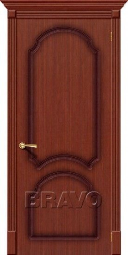 Межкомнатная шпонированная дверь Стандарт Соната ПГ макоре - купить в интернет-магазине Diopt.ru