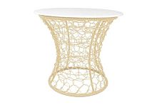 Стол Бонго Классика макси бежевый, диаметр 0,56 м