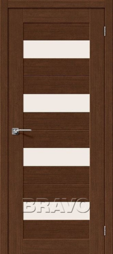 Межкомнатная дверь со стеклом Легно-23 Brown Oak - купить в интернет-магазине Diopt.ru