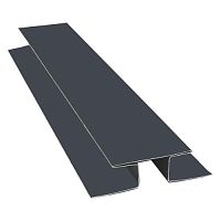 H-профиль соединительный металлический Grand Line RAL 7024 Графит 3000х0,45 мм