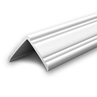 Угол наружный фигурный 40х40мм 2,7м "Идеал", Белый