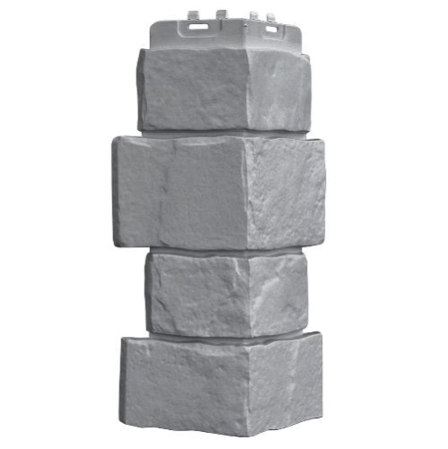 Угол наружный Grand Line Крупный камень Classic Серый 390х170х170 мм - купить в интернет-магазине Diopt.ru