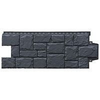 Фасадная панель Grand Line Крупный камень Classic Графит 982х383 мм