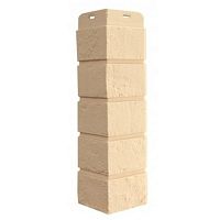 Угол наружный Grand Line Состаренный кирпич Classic Бежевый 390х120х120 мм