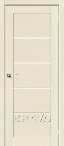 Межкомнатная шпонированная дверь Вуд Модерн-22 MF Ivory - купить в интернет-магазине Diopt.ru