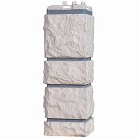 Угол наружный Grand Line Камелот Design Молочный со швом RAL 7004 392х153х153 мм