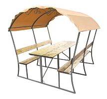 Беседка СТАНДАРТ с тканевой крышей, длина 1,5 м