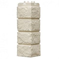 Угол наружный Grand Line Колотый камень Classic Молочный 392х153х153 мм