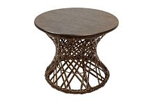 Стол Бонго мини коричневый, диаметр 0,40 м