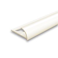 Раскладка наружная для плитки 8мм 2,5м "Идеал", Слоновая кость