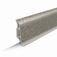 Плинтус напольный с центральной планкой  85мм 2,2м "Идеал Классик", 547 Лофт светло-серый