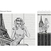 Стеновая панель ПВХ Кронапласт Unique Франция Башня 2700х250 мм