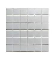 Самоклеящиеся 3D панели DeKOR panel Белые квадраты