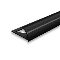 Раскладка наружная для плитки 10 мм 2,5м "Идеал", Черный