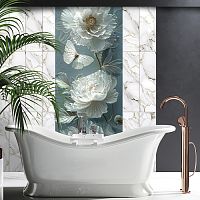 Стеновая панель ПВХ Кронапласт Unique Цветочное кружево 1 2700х250 мм