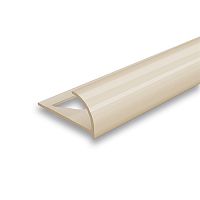 Раскладка наружная для плитки 10 мм 2,5м "Идеал", Кремовый