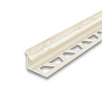 Раскладка внутренняя для плитки 10 мм 2,5м "Идеал", Мрамор алебастровый