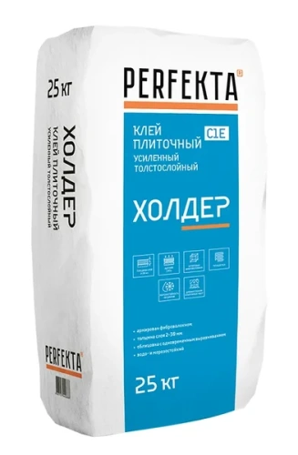Клей усиленный для керамогранита и керамической плитки Perfekta "Холдер" - купить в интернет-магазине Diopt.ru