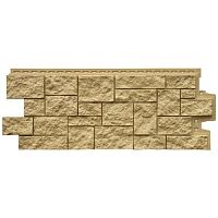 Фасадная панель Grand Line Дикий камень Classic Песочный 978х388 мм