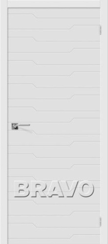 Межкомнатная окрашенная дверь Граффити-1 белый - купить в интернет-магазине Diopt.ru