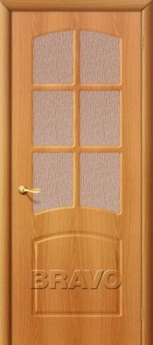 Межкомнатная дверь с ПВХ-пленкой Старт Кэролл ПО, миланский орех - купить в интернет-магазине Diopt.ru