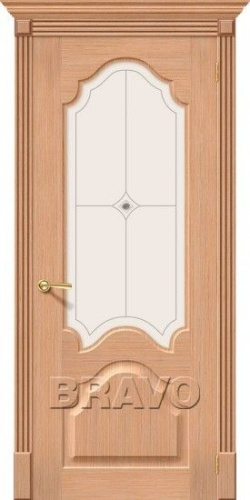 Межкомнатная шпонированная дверь Афина ПО дуб - купить в интернет-магазине Diopt.ru
