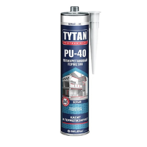 Герметик полиуретановый Tytan Professional PU 40 белый, 310 мл - купить в интернет-магазине Diopt.ru
