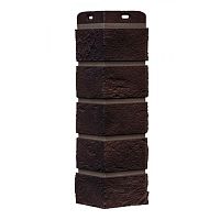 Угол наружный Grand Line Состаренный кирпич Design Plus Кофе с темно-бежевым швом 390х120х120 мм