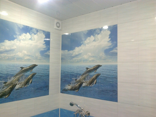 Unique декоративный потолок ПВХ Дельфины 2,5 - купить в интернет-магазине Diopt.ru фото 3