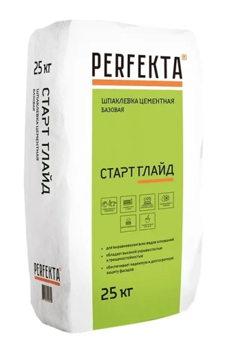 Шпаклевка фасадная Perfekta Старт Глайд 25 кг - купить в интернет-магазине Diopt.ru