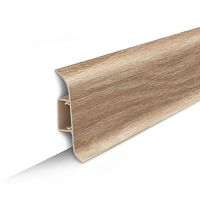 Плинтус напольный с центральной планкой 70мм 2,2м "Идеал Классик", 203 Дуб беленый