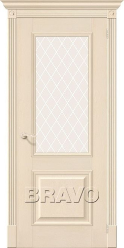 Межкомнатная шпонированная дверь Вуд Классик-13 Ivory - купить в интернет-магазине Diopt.ru