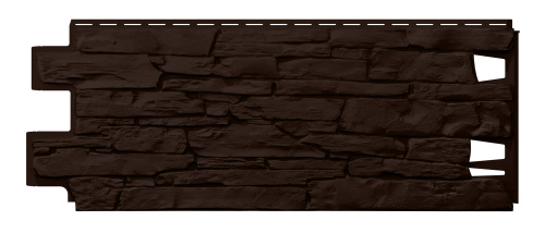 Фасадная панель ТН ОПТИМА Камень темно-коричневый - купить в интернет-магазине Diopt.ru