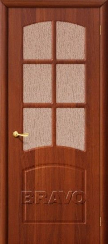 Межкомнатная дверь с ПВХ-пленкой Старт Кэролл ПО, итальянский орех - купить в интернет-магазине Diopt.ru