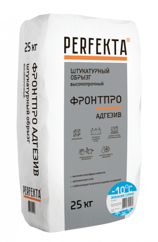 Штукатурный обрызг высокопрочный Фронтпро Адгезив , 25 кг - купить в интернет-магазине Diopt.ru