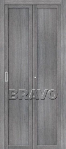Межкомнатная складная дверь с Эко шпоном Твигги M1 Grey Veralinga - купить в интернет-магазине Diopt.ru