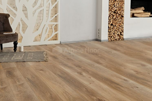 Кварцвиниловая плитка ПВХ Alpine Floor (Альпин Флор) ECO 7-6 Дуб Природный Изысканный - купить в интернет-магазине Diopt.ru