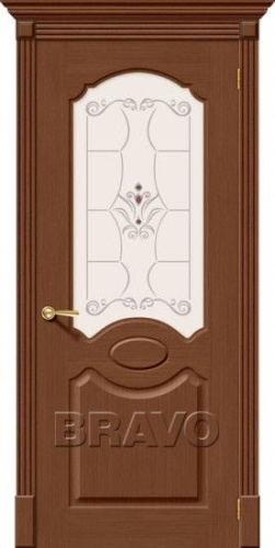 Межкомнатная шпонированная дверь Селена ПО орех - купить в интернет-магазине Diopt.ru