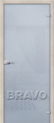 Лайт Белое Сатинато - стеклянная межкомнатная дверь - купить в интернет-магазине Diopt.ru