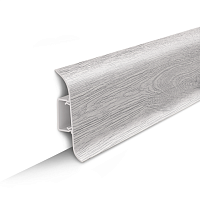 Плинтус напольный с центральной планкой 55мм 2,2м "Идеал Классик", 432 Дуб платиновый