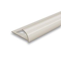 Раскладка наружная для плитки 8мм 2,5м "Идеал", Светло-бежевый