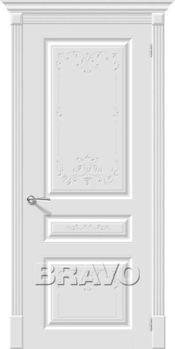 Межкомнатная окрашенная дверь Скинни-14 Аrt Whitey - купить в интернет-магазине Diopt.ru