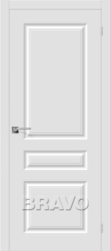 Межкомнатная окрашенная дверь Скинни-14 Whitey - купить в интернет-магазине Diopt.ru