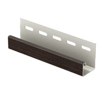 J-профиль  Тимберблок Рейка фасадная Орех темный