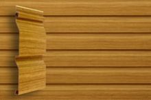 Сайдинг виниловый Grand Line Tundra Slim D4 Корабельный брус Клен 3000х203 мм