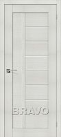 Межкомнатная дверь с эко шпоном Порта-26 ПГ Bianco Veralinga