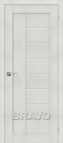 Межкомнатная дверь с эко шпоном Порта-26 ПГ Bianco Veralinga - купить в интернет-магазине Diopt.ru