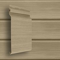 Сайдинг виниловый Grand Line Natural-Брус D7 Граб 3000х182 мм