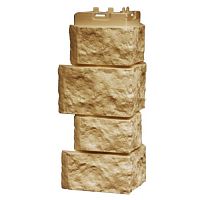 Угол наружный Grand Line Дикий камень Classic Песочный 380х180х180 мм