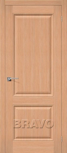 Межкомнатная шпонированная дверь Статус-12 Дуб файн-лайн - купить в интернет-магазине Diopt.ru